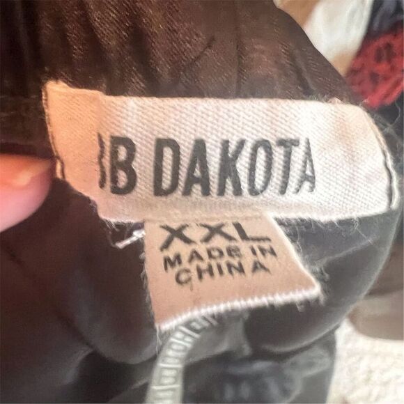 BB Dakota Women's Size 2XL Black Open Wide Leg Pants Elastic Waistband Flowy - Picture 8 of 8